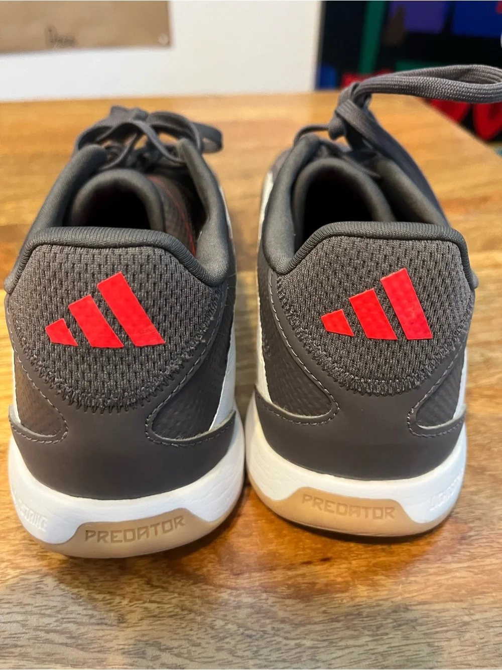 adidas Predator Indoor Soccer Shoes Black White